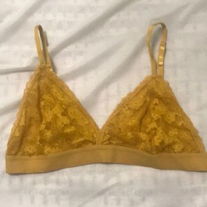 Yellow bralette NEVER WORN